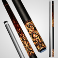 Novera Flame Swirl Carbon Fiber Pool Cue | Fire Theme