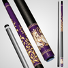 Novera Skull & Crown Pool Cue | Royal Plum Ermine Theme