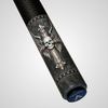 Novera Winged Skull Carbon Fiber Pool Cue | Gothic Elegance