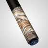 Novera Damascus Steel Feather Pool Cue | Copper Brass Feather Theme