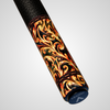 Novera Flame Swirl Carbon Fiber Pool Cue | Fire Theme