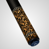 Novera Skull & Crown Pool Cue | Ebony Sapphire Royal Theme