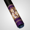 Novera Skull & Crown Pool Cue | Royal Plum Ermine Theme