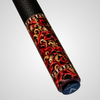 Novera Skull & Crown Pool Cue | Crimson Gold Royal Theme