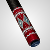Novera Native Tribal Pattern Carbon Fiber Pool Cue | Iconic Artisan Design