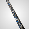 Novera Damascus Steel Pool Cue | Cobalt Silver Ripple Theme