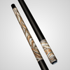 Novera Damascus Steel Feather Pool Cue | Copper Brass Feather Theme