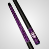 Novera Skull & Crown Pool Cue | Silver Amethyst Baroque Theme