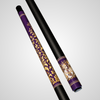 Novera Skull & Crown Pool Cue | Royal Plum Ermine Theme