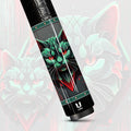 Uni Cat Carbon Fiber Pool Cue | Cybernetic Glitch Neon Tech