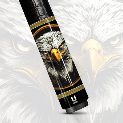 Uni Heritage Timber Eagle Carbon Fiber Pool Cue | Wood-Tone Patriotic Design