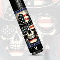 Uni Patriotic Cowboy Carbon Fiber Pool Cue | Western Skull Americana