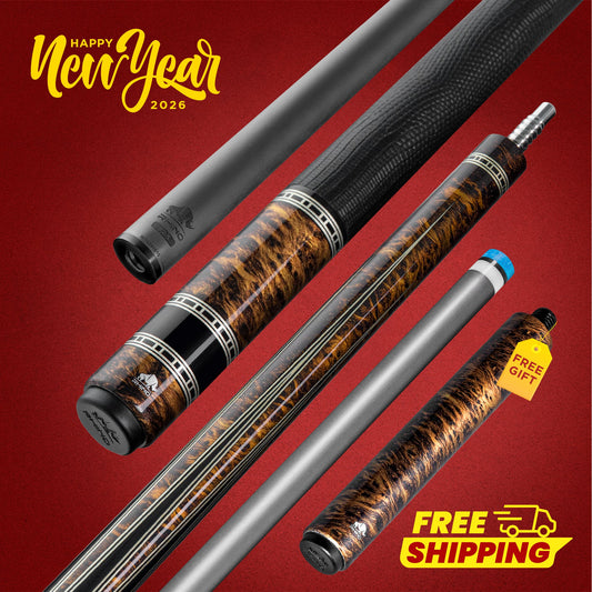 Rhino RETRÔ Pool Cue - Thuya - Lizard Embossed Microfiber Leather Wrap & Point.jpg