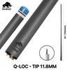 Rhino - 30" / Q-loc Carbon Pool Cue Single Shaft