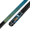 Uni Skull Carbon Fiber Pool Cue | Neon Angel Biker Streetwear Art