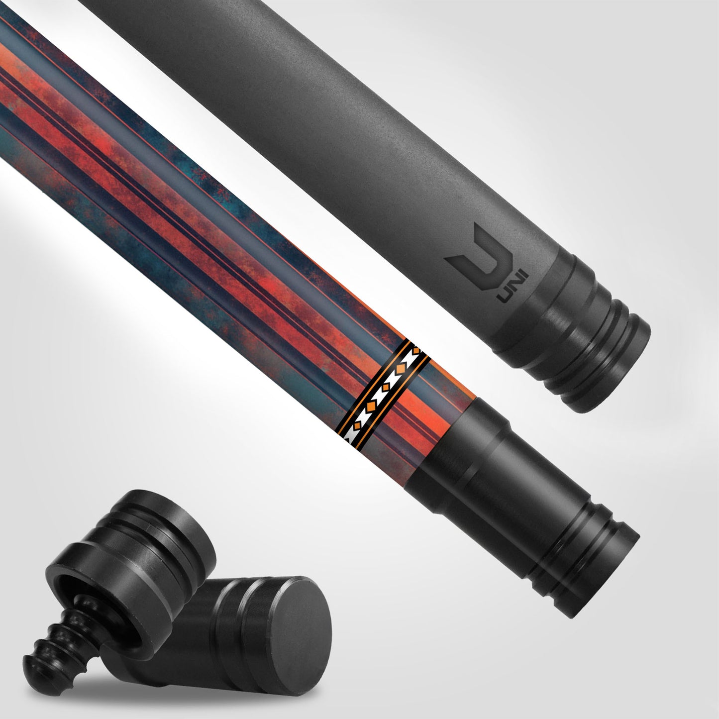 "Day of the Dead" Skull Tattoo Carbon Fiber Pool Cue - Calavera Street Art Performance Stick