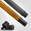 Uni Skull Carbon Fiber Pool Cue | Golden Monarch Fire Crown Art