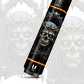 Uni Skull Carbon Fiber Pool Cue | Crown of Thorns Gothic Doom Art