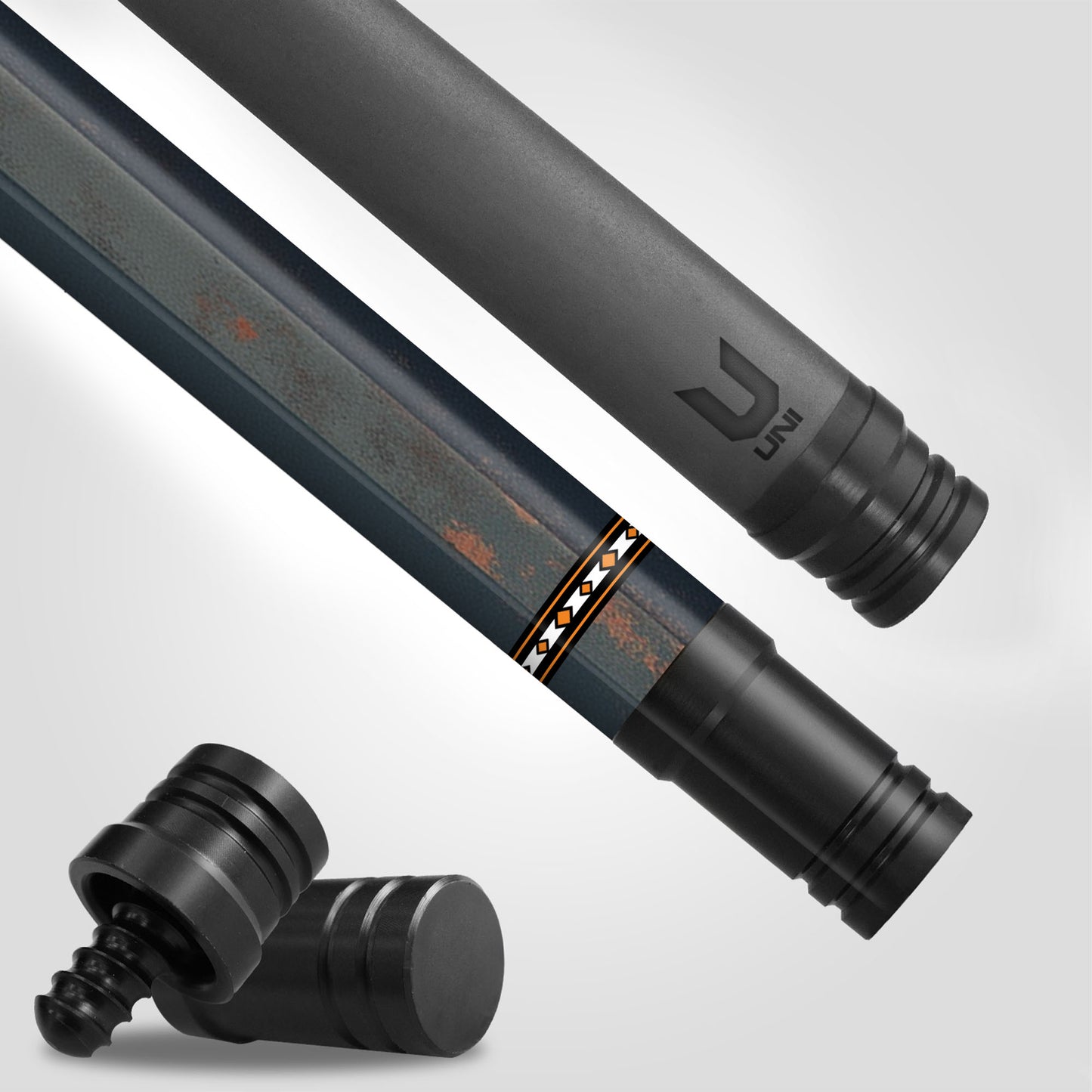 Cơ bida sợi carbon hình đầu lâu phong trào nổi loạn Mỹ - "Sao và Sọc" - Gậy biểu diễn nghệ thuật dành cho dân chơi xe.