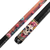 Uni Skull Carbon Fiber Pool Cue | Floral Sugar Skull Calavera Art