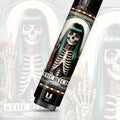 Uni Skull Carbon Fiber Pool Cue | The Bitch Tarot Card Tattoo Skeleton Badass Art