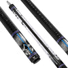 Uni Guardian Blue Line Carbon Fiber Pool Cue | Thin Blue Line Patriot Skull Art