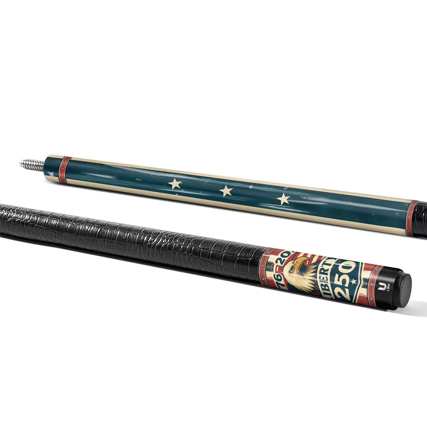 USA 250th Anniversary "Liberty" Carbon Fiber Pool Cue - Vintage 1776-2026 Sestercentennial Commemorative Stick
