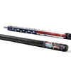 Uni American Patriot Carbon Fiber Pool Cue | Distressed Flag & Skull Art