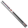 Uni American Grit & Glory Carbon Fiber Pool Cue | Low-Poly Flag & Victory Fist