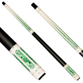Wowcue Emerald Filigree Glass Fiber Pool Cue | Elegant Craftsmanship