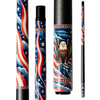 Wowcue Bald Eagle Glass Fiber Pool Cue | Eagle Over Waving Stars and Stripes Theme