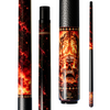 Wowcue Skeleton Flames Glass Fiber Pool Cue | Hellfire Crimson Theme
