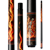 Wowcue Skeleton Flames Glass Fiber Pool Cue | Charred Ember Theme