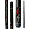 Wowcue Gothic Rose Glass Fiber Pool Cue | Garnet Ebony Theme