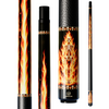 Wowcue Skeleton Flames Glass Fiber Pool Cue | Inferno Orange Theme