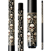 Wowcue Skull Tribal Line Glass Fiber Pool Cue | Bone Ivory Obsidian Theme