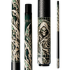 Wowcue Grim Reaper Glass Fiber Pool Cue | Bone Emerald Theme