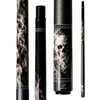 Wowcue Skull Smoke Glass Fiber Pool Cue | Ember Ash Theme