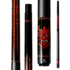 Wowcue Samurai Mask Tribal Glass Fiber Pool Cue | Cinnabar Lacquer Oni Theme