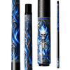 Wowcue Skeleton Flames Glass Fiber Pool Cue | Cobalt Blue Theme