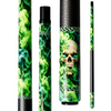 Wowcue Skull Smoke Glass Fiber Pool Cue | Toxic Green Smoke Theme