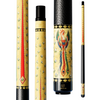 Wowcue Japanese Phoenix Pool Cue | Mineral Pigment Phoenix on Gold Leaf Screen Theme