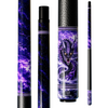 Wowcue Dragon Tribal Glass Fiber Pool Cue | Violet Storm Dragon Theme