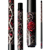 Wowcue Gothic Rose Glass Fiber Pool Cue | Crimson Silver Theme