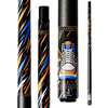 Wowcue Abstract Razor Lines Glass Fiber Pool Cue | Hi-Top Sneaker in Neon Orange and Electric Blue Theme