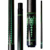 Wowcue Dragon Tribal Glass Fiber Pool Cue | Jade Dragon Totems on Navy Black Lacquer Theme