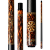 Wowcue Tortoiseshell Glass Fiber Pool Cue | Art Deco Sunburst Medallion Theme