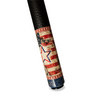 Wowcue Vintage American Flag Glass Fiber Pool Cue | Punk Star and 1776 Stencil Theme