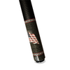 Wowcue American Flag Glass Fiber Pool Cue | Engraved Banknote Flag on Black Guilloche Theme