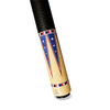 Wowcue USA Pride Glass Fiber Pool Cue | Star Pennants on Gold Parchment Theme